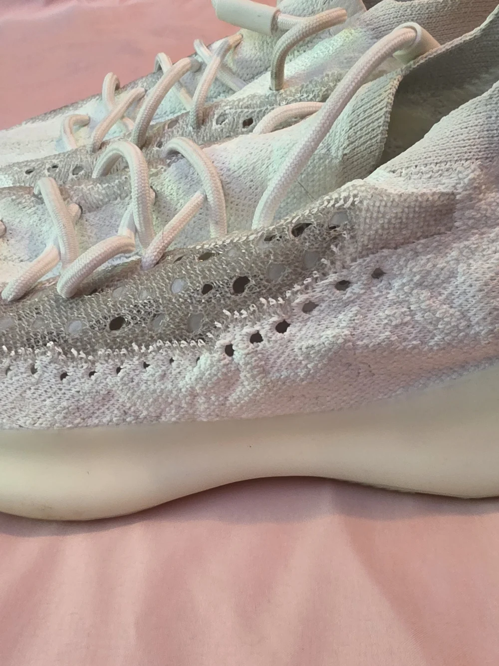 Adidas Yeezy Boost 380 'Calcite Glow' Men's Size 7.5 Pre-owned Sneakers GZ8668